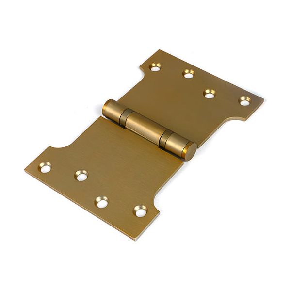 From The Anvil - Satin Brass 4" x 4" x 6" Parliament Hinge (pair) ss - 51820