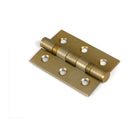 From The Anvil - Satin Brass 3" Ball Bearing Butt Hinge (Pair) ss - 51821 - Choice Handles