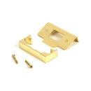 From The Anvil - Polished Brass ½" Rebate Kit for Tubular Mortice Latch - 51824 - Choice Handles