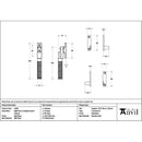 From The Anvil - Matt Black Night-Vent Locking Brompton Fastener - 51845 - Choice Handles