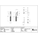 From The Anvil - Pewter Night-Vent Locking Brompton Fastener - 51846 - Choice Handles