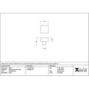 From The Anvil - Polished Bronze Albers Cabinet Knob - 25mm - 51860 - Choice Handles