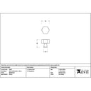 From The Anvil - Aged Bronze Kahlo Cabinet Knob - 25mm - 51867 - Choice Handles