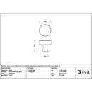 From The Anvil - Aged Bronze Scully Cabinet Knob - 38mm - 51883 - Choice Handles