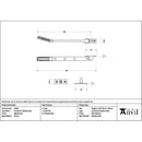 From The Anvil - Aged Bronze Art Deco 8" Stay - 51899 - Choice Handles