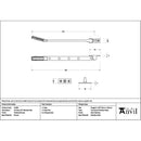 From The Anvil - Polished Bronze Art Deco 10" Stay - 51906 - Choice Handles