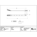 From The Anvil - Polished Brass Art Deco 12" Stay - 51907 - Choice Handles