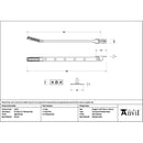 From The Anvil - Aged Bronze Art Deco 12" Stay - 51911 - Choice Handles