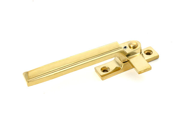 From The Anvil - Polished Brass Locking Art Deco Fastener - LH - 51913