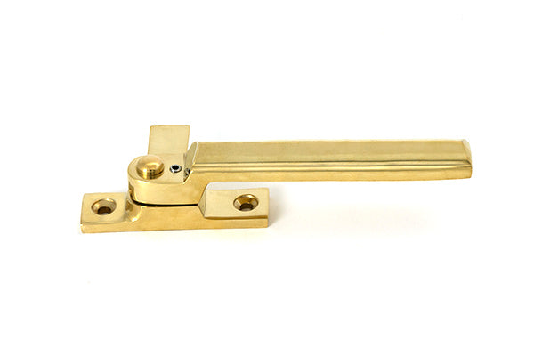 From The Anvil - Polished Brass Locking Art Deco Fastener - LH - 51913