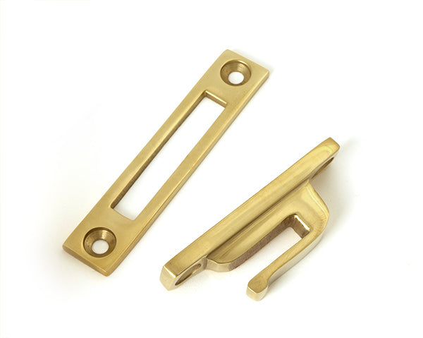 From The Anvil - Polished Brass Locking Art Deco Fastener - LH - 51913