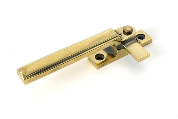 From The Anvil - Aged Brass Locking Art Deco Fastener - LH - 51914