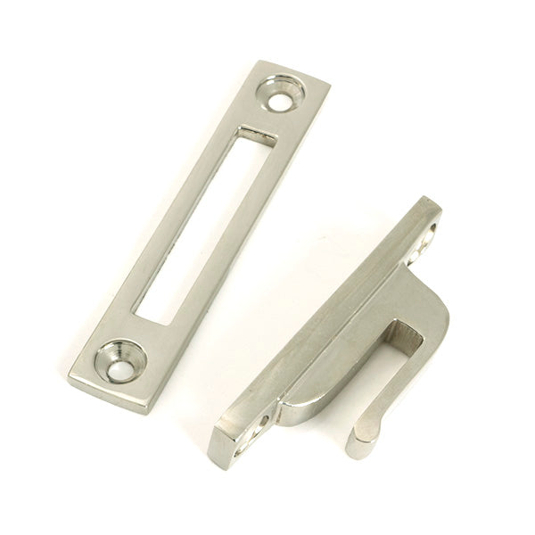 From The Anvil - Polished Nickel Locking Art Deco Fastener - LH - 51915
