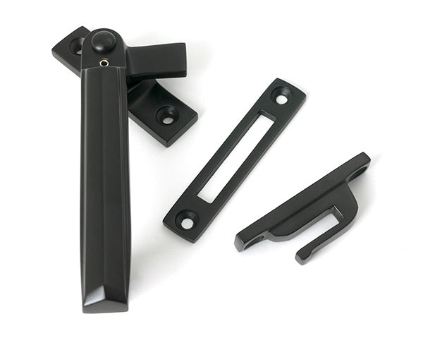From The Anvil - Aged Bronze Locking Art Deco Fastener - LH - 51917