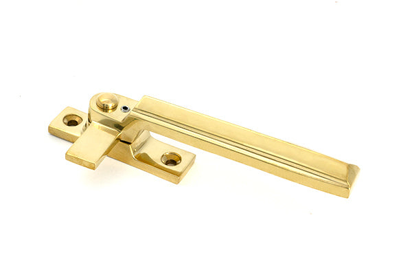 From The Anvil - Polished Brass Locking Art Deco Fastener - RH - 51919