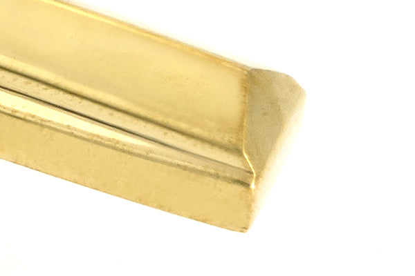 From The Anvil - Polished Brass Locking Art Deco Fastener - RH - 51919