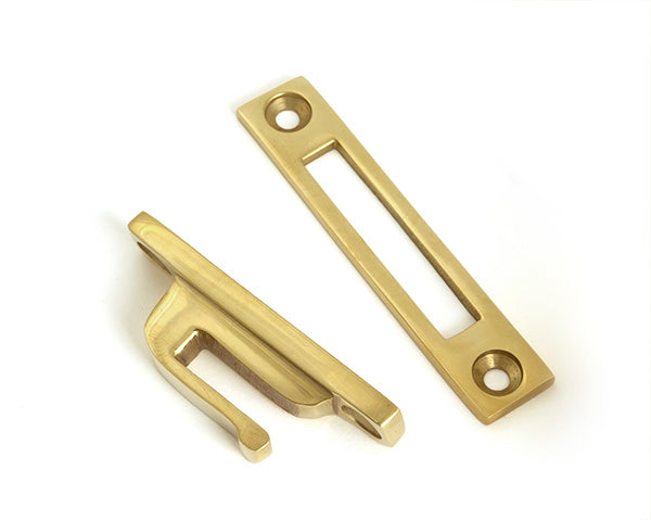From The Anvil - Polished Brass Locking Art Deco Fastener - RH - 51919