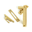 From The Anvil - Polished Brass Locking Art Deco Fastener - RH - 51919 - Choice Handles