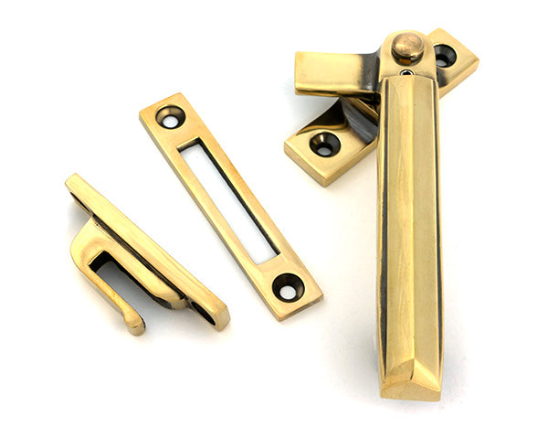 From The Anvil - Aged Brass Locking Art Deco Fastener - RH - 51920