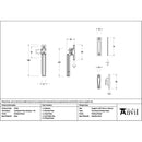 From The Anvil - Polished Nickel Locking Art Deco Fastener - RH - 51921 - Choice Handles