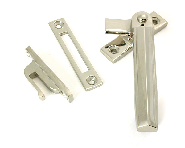 From The Anvil - Polished Nickel Locking Art Deco Fastener - RH - 51921