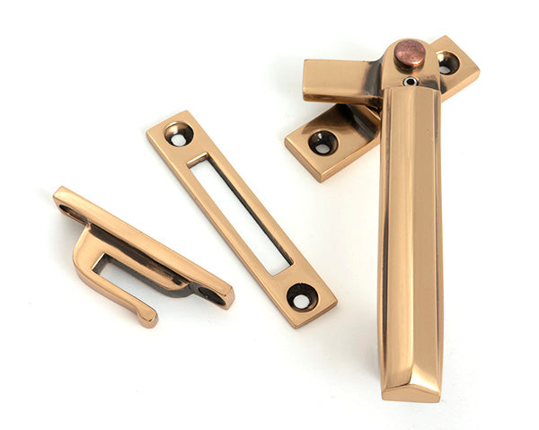 From The Anvil - Polished Bronze Locking Art Deco Fastener - RH - 51924