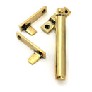 From The Anvil - Aged Brass Night-Vent Locking Art Deco Fastener - 51926 - Choice Handles