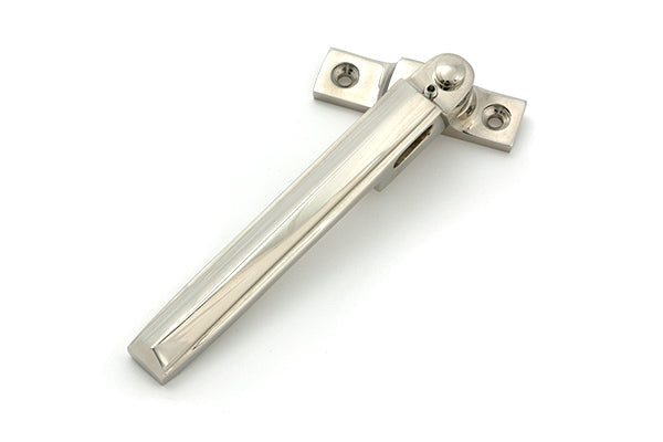 From The Anvil - Polished Nickel Night-Vent Locking Art Deco Fastener - 51927