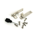 From The Anvil - Polished Nickel Night-Vent Locking Art Deco Fastener - 51927 - Choice Handles