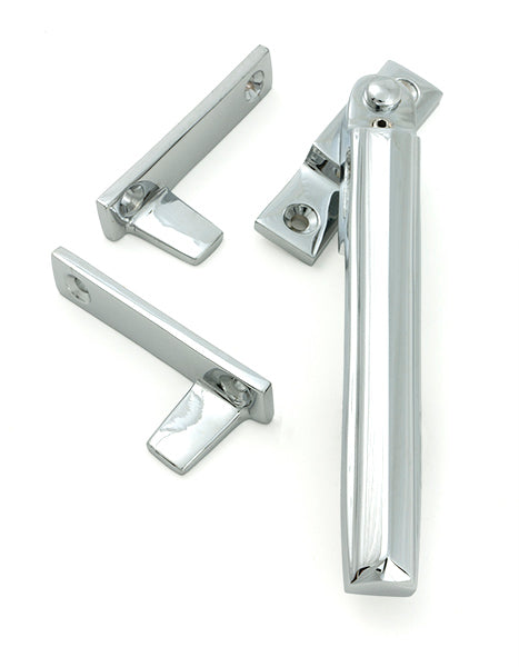 From The Anvil - Polished Chrome Night-Vent Locking Art Deco Fastener - 51928