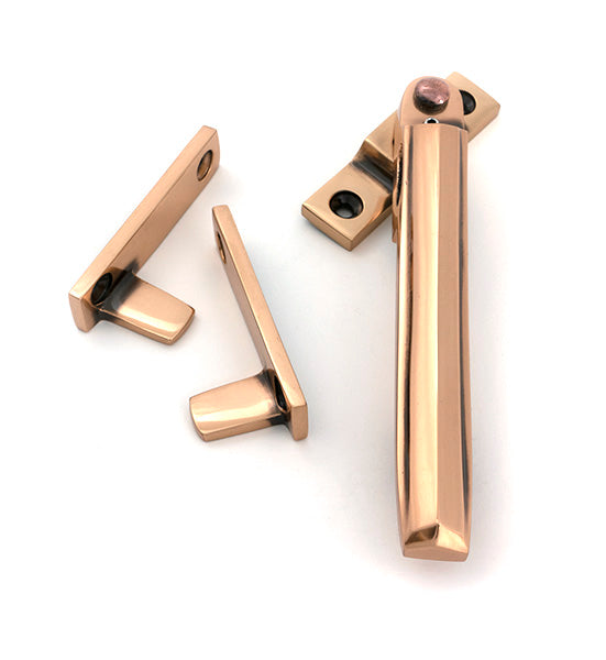 From The Anvil - Polished Bronze Night-Vent Locking Art Deco Fastener - 51930