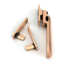 From The Anvil - Polished Bronze Night-Vent Locking Art Deco Fastener - 51930 - Choice Handles