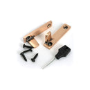 From The Anvil - Polished Bronze Night-Vent Locking Art Deco Fastener - 51930 - Choice Handles