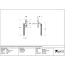 From The Anvil - Aged Brass Art Deco Espag - LH - 51932 - Choice Handles