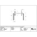 From The Anvil - Polished Nickel Art Deco Espag - LH - 51933 - Choice Handles