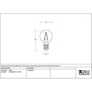 From The Anvil - LED Light Bulb 12v - 1W E14 -   - 51938 - Choice Handles
