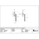 From The Anvil - Polished Nickel Art Deco Espag - RH - 51947 - Choice Handles