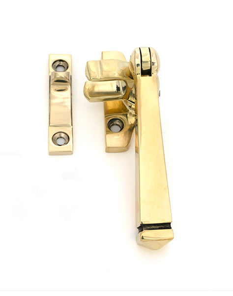 From The Anvil - Polished Brass Night-Vent Locking Avon Fastener (Steel Window) - 51992