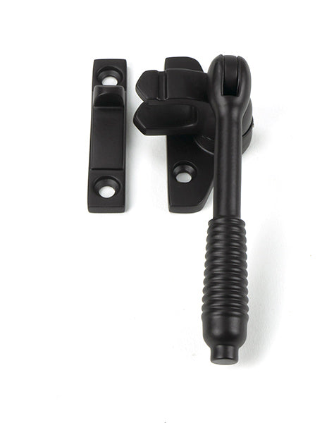 From The Anvil - Aged Bronze Night-Vent Locking Reeded Fastener (Steel Window) - 51993