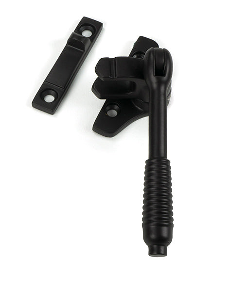 From The Anvil - Aged Bronze Night-Vent Locking Reeded Fastener (Steel Window) - 51993
