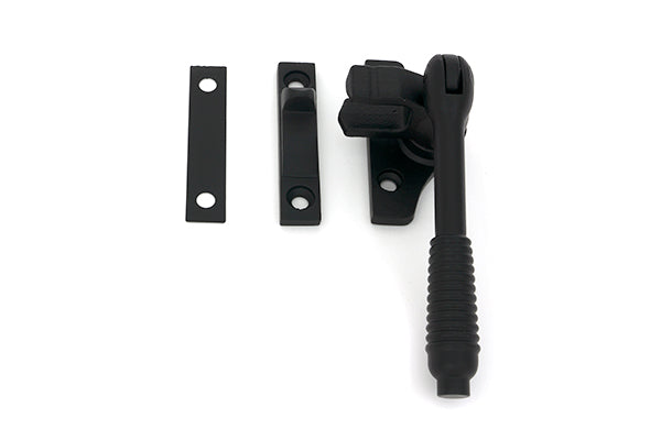 From The Anvil - Matt Black Night-Vent Locking Reeded Fastener (Steel Window) - 51994