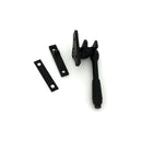 From The Anvil - Matt Black Night-Vent Locking Reeded Fastener (Steel Window) - 51994 - Choice Handles