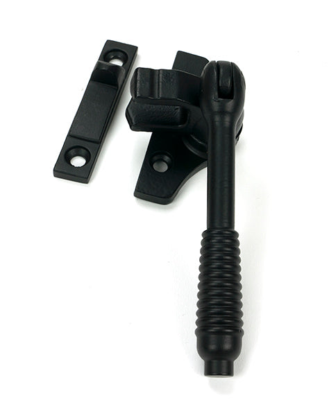 From The Anvil - Matt Black Night-Vent Locking Reeded Fastener (Steel Window) - 51994