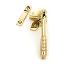From The Anvil - Polished Brass Night-Vent Locking Reeded Fastener (Steel Window) - 51996 - Choice Handles