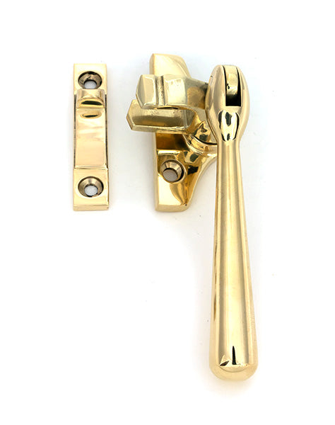 From The Anvil - Polished Brass Night-Vent Locking Newbury Fastener (Steel Window) - 52000