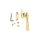 From The Anvil - Polished Brass Night-Vent Locking Newbury Fastener (Steel Window) - 52000 - Choice Handles