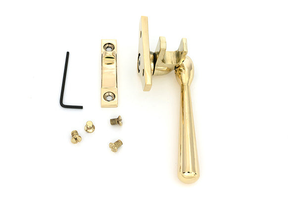 From The Anvil - Polished Brass Night-Vent Locking Newbury Fastener (Steel Window) - 52000