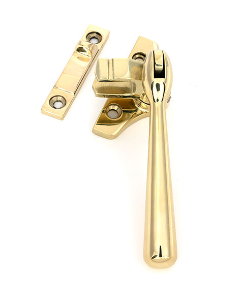 From The Anvil - Polished Brass Night-Vent Locking Newbury Fastener (Steel Window) - 52000