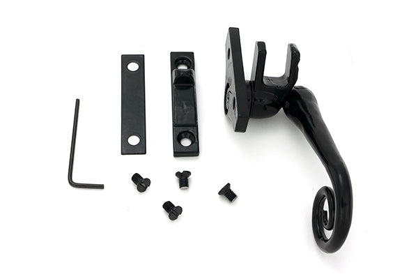 From The Anvil - Black Night-Vent Locking Monkeytail Fastener (Steel Window) - 52002