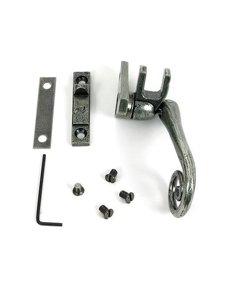 From The Anvil - Pewter Night-Vent Locking Monkeytail Fastener (Steel Window) - 52003